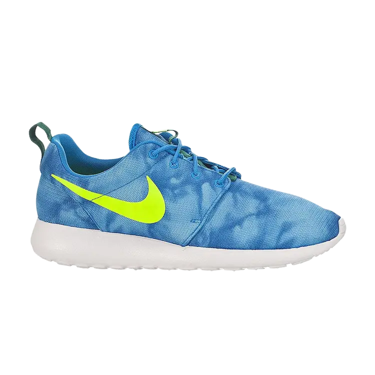 

Кроссовки Nike Rosherun Print 'Electric Green', синий