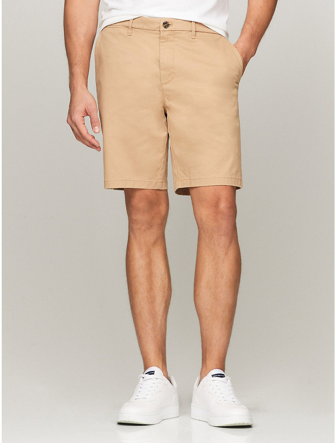 

Мужские шорты чинос прямого кроя Tommy Hilfiger из твила 9 дюймов, цвет Tannin