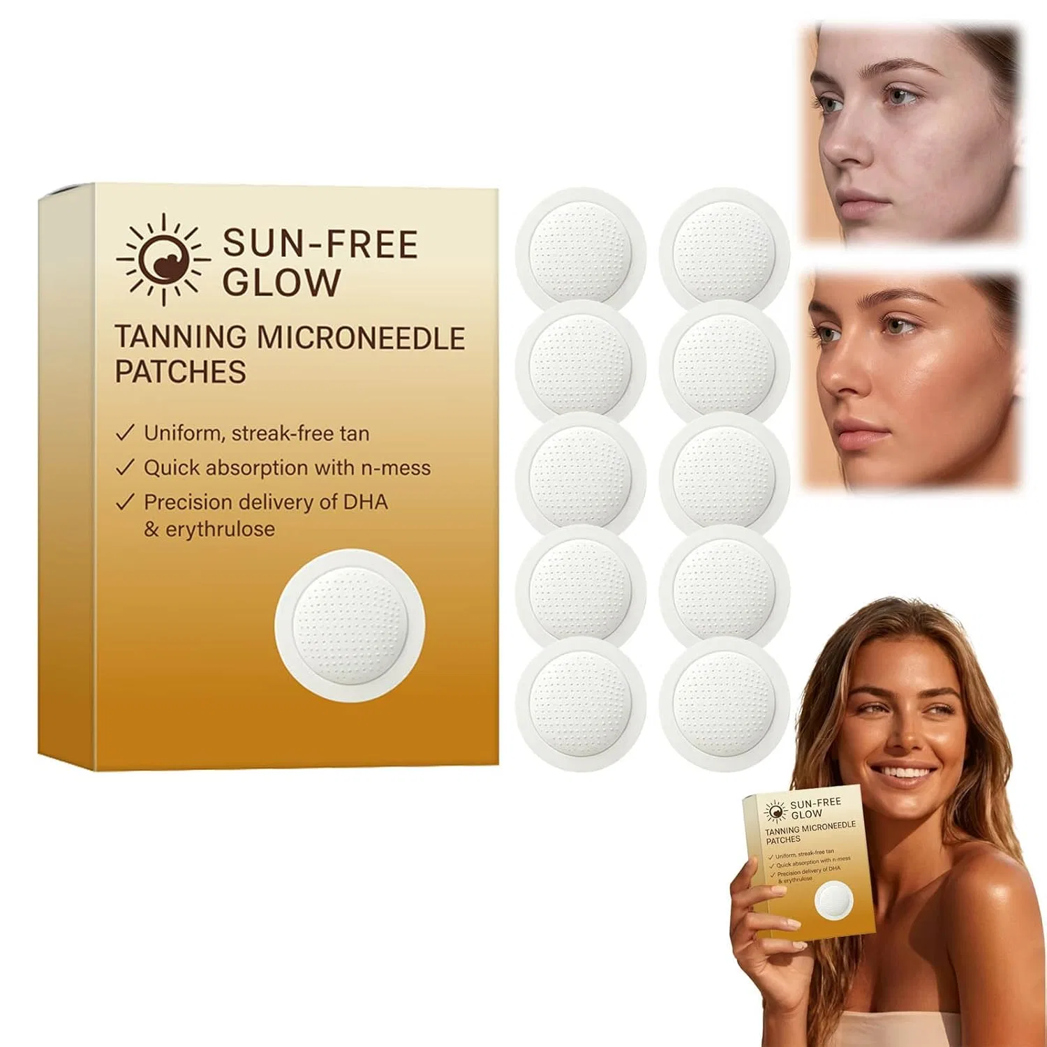 Патчи для автозагара Sun Free Glow Generic, 1Pc