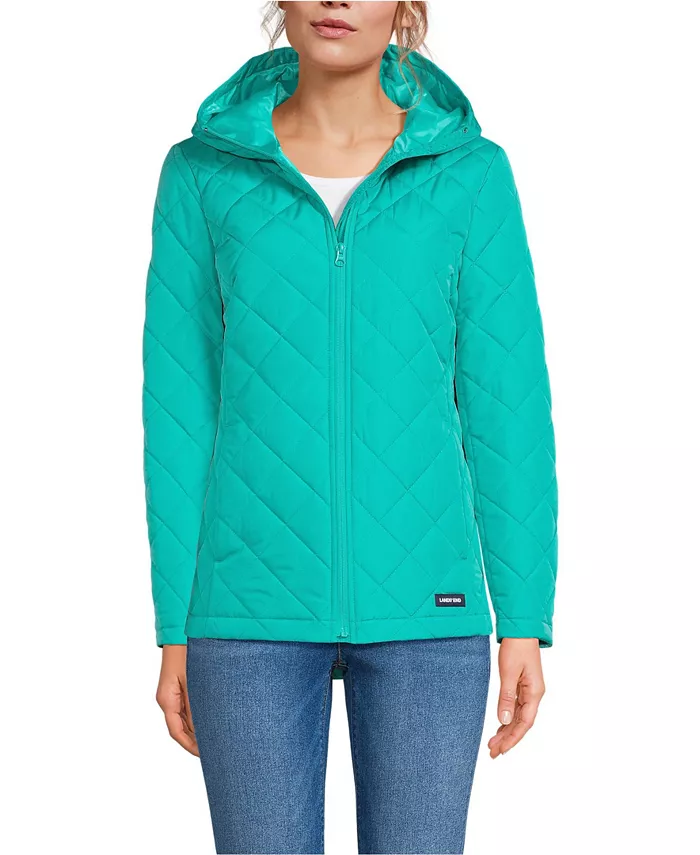 

Женская утепленная куртка FeatherFree Lands' End, зеленый