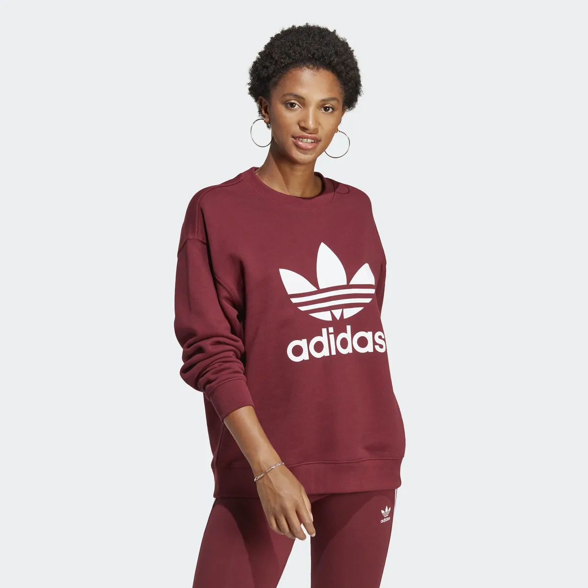 

Толстовка Adidas Originals с капюшоном "TREFOIL", красный