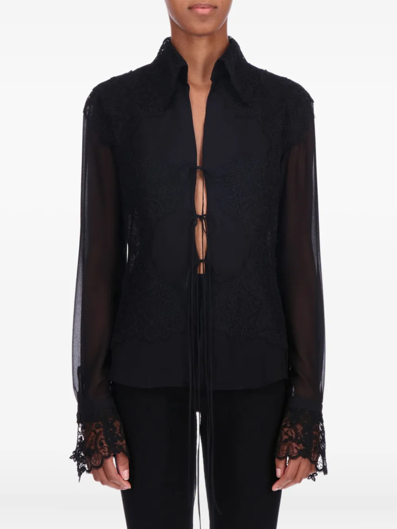 

Ermanno Scervino рубашка с длинными рукавами, черный