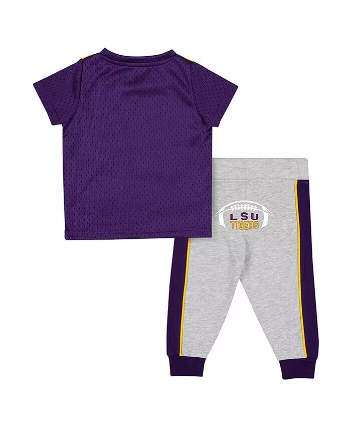 Комплект из майки и брюк Ka-Boot-It LSU Tigers Ka-Boot-It для мальчиков и девочек фиолетового и серого цвета Colosseum — фото 2