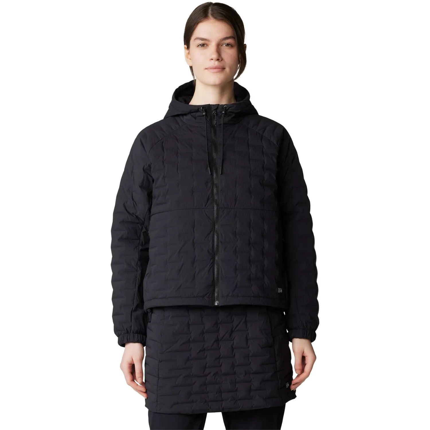 

Стягивающая утепленная толстовка с капюшоном и молнией Mountain Hardwear, Black