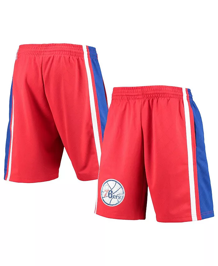 

Мужские шорты Philadelphia 76ers Hardwood Classics 75th Anniversary Swingman красные Mitchell & Ness