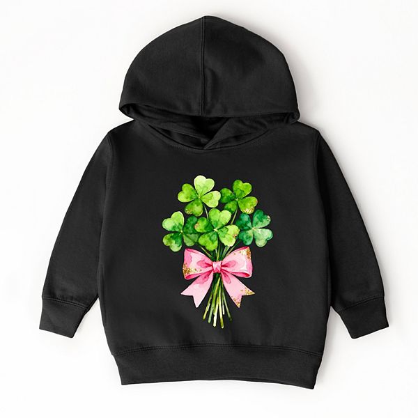 

Толстовка с капюшоном Clover watercolor bouquet The Juniper Shop, Black