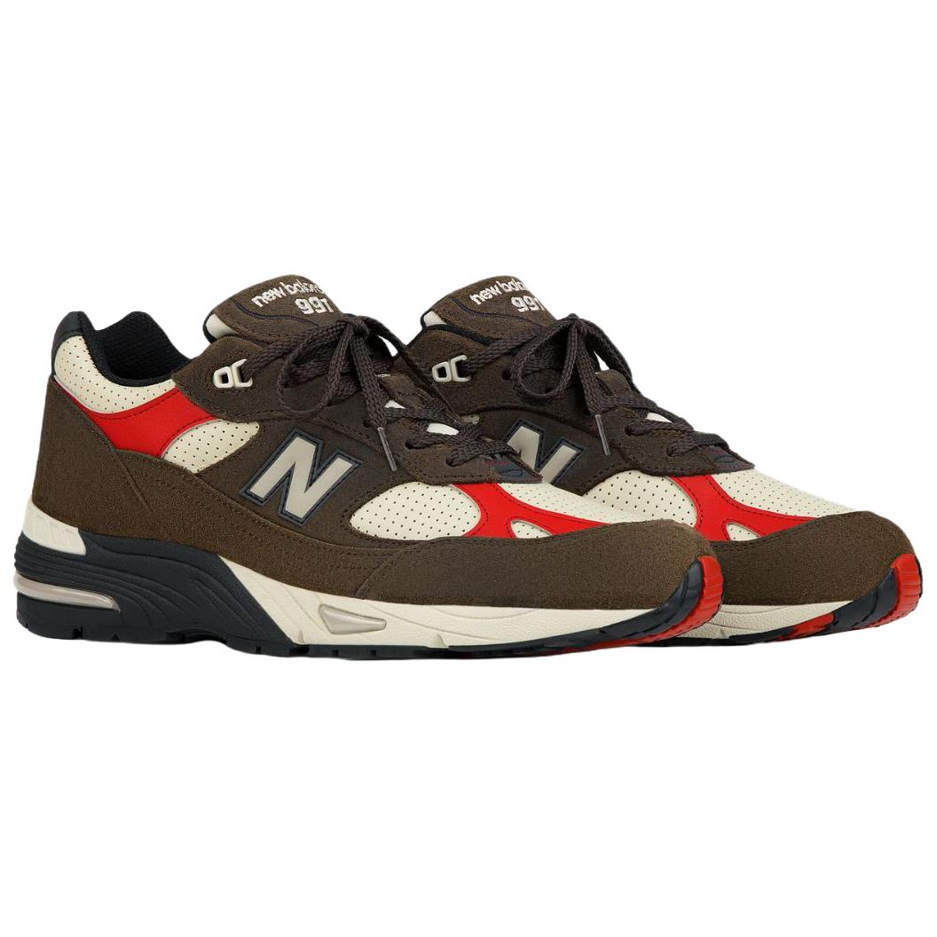 New Balance Кроссовки для бега AIME LEON DORE x NB 991 Unisex Brown — фото 3
