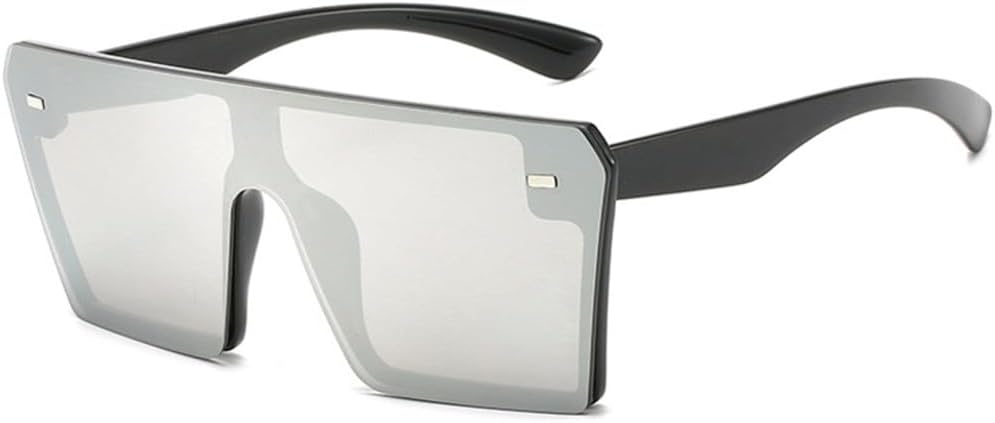 

1 шт. Солнцезащитные очки большого размера для женщин, ретро-очки с градиентным переходом цвета для мужчин, большие очки в ретро-оправе, защита от ультрафиолета UV400 LANGSER, Black Silver