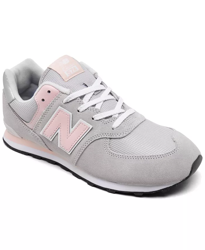 

Детские повседневные кроссовки 574 от Finish Line New Balance, белый