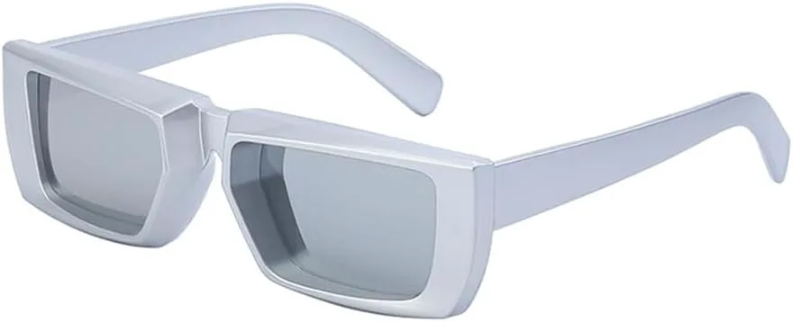 

Маленькие прямоугольные солнцезащитные очки для женщин в стиле ретро с градиентом, защита от УФ-излучения UV400, мужские солнцезащитные очки в стиле панк HDUBFY, 5