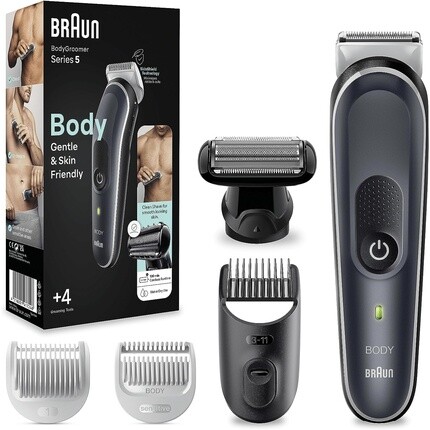 

Braun Bodygroomer Series 5 5360 Мужской бережный уход за всем телом Светло-серый