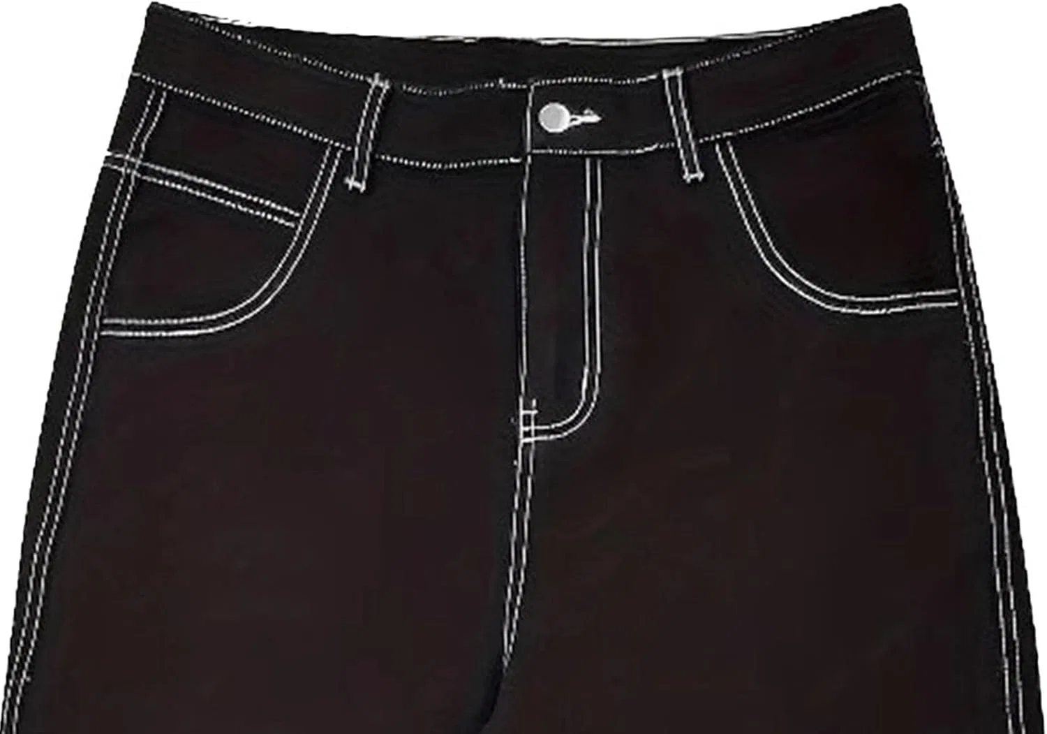Джинсы свободные, Baggy Cargo, Black — фото 3