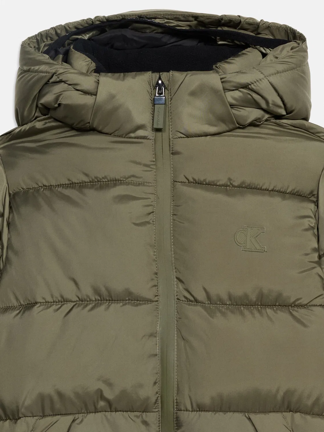 Джинсовая куртка Calvin Klein Jeans Between-Season Jacket ESSENTIAL цвета хаки — фото 3