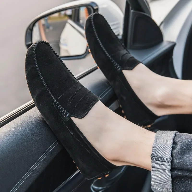 Лоферы замшевые Loafers Black SayfuR — фото 4