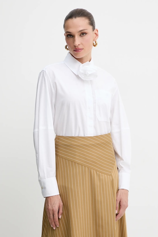 

Хлопковая рубашка Marella, белый