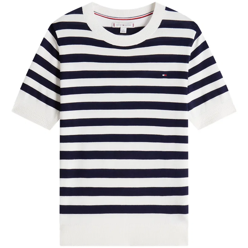 Трикотаж Tommy Hilfiger в полоску темно-синий