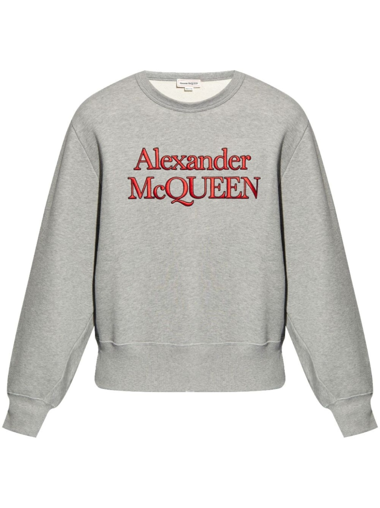 

Alexander McQueen толстовка с логотипом, серый