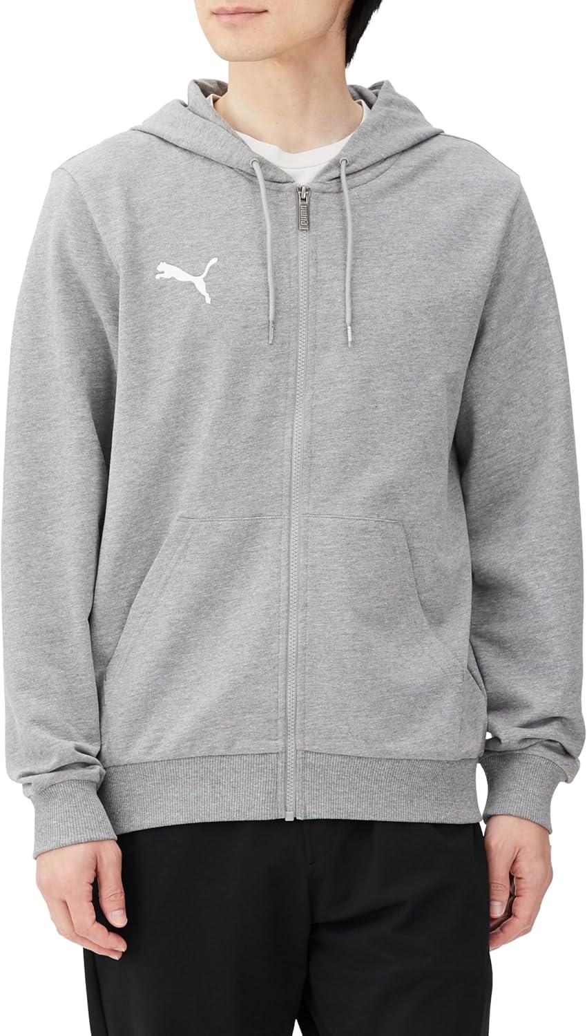 

Мужская повседневная толстовка-куртка PUMA TeamGOAL (659325), белый/серый