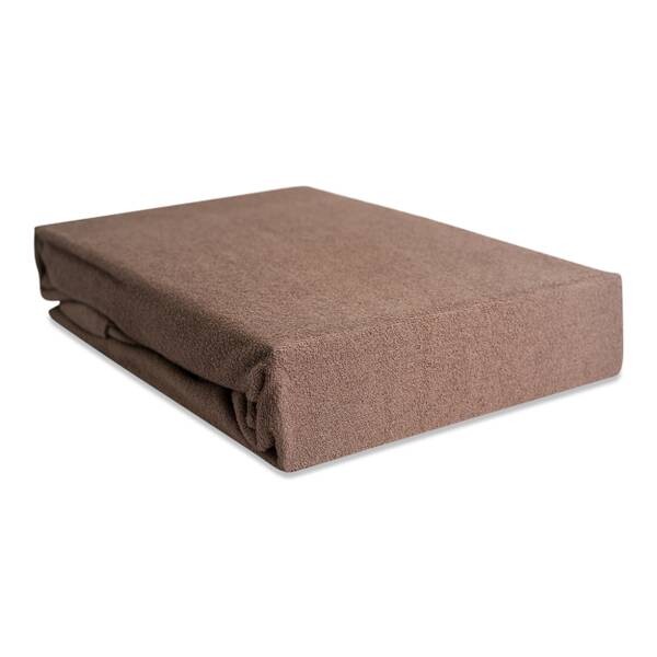

Простынь на подгонке Hometex Premium Textiles Frottee 180-200x200, 200x32x200 см цвет nougatbraun