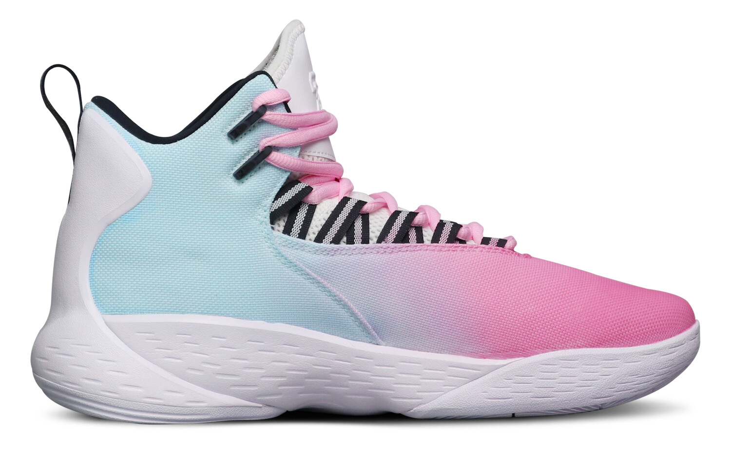 

Баскетбольные кроссовки Super.Fly 1 Basketball Shoes Men High-top Pink And Blue Jordan