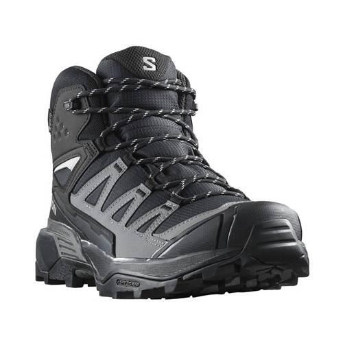 Кроссовки Salomon X Ultra 360 Mid, чёрные, серые, GORE-TEX — фото 2