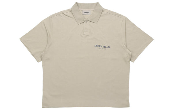 Рубашка fw20 logo polo shirt 'olive' Fear Of God Essentials, серый — фото 2