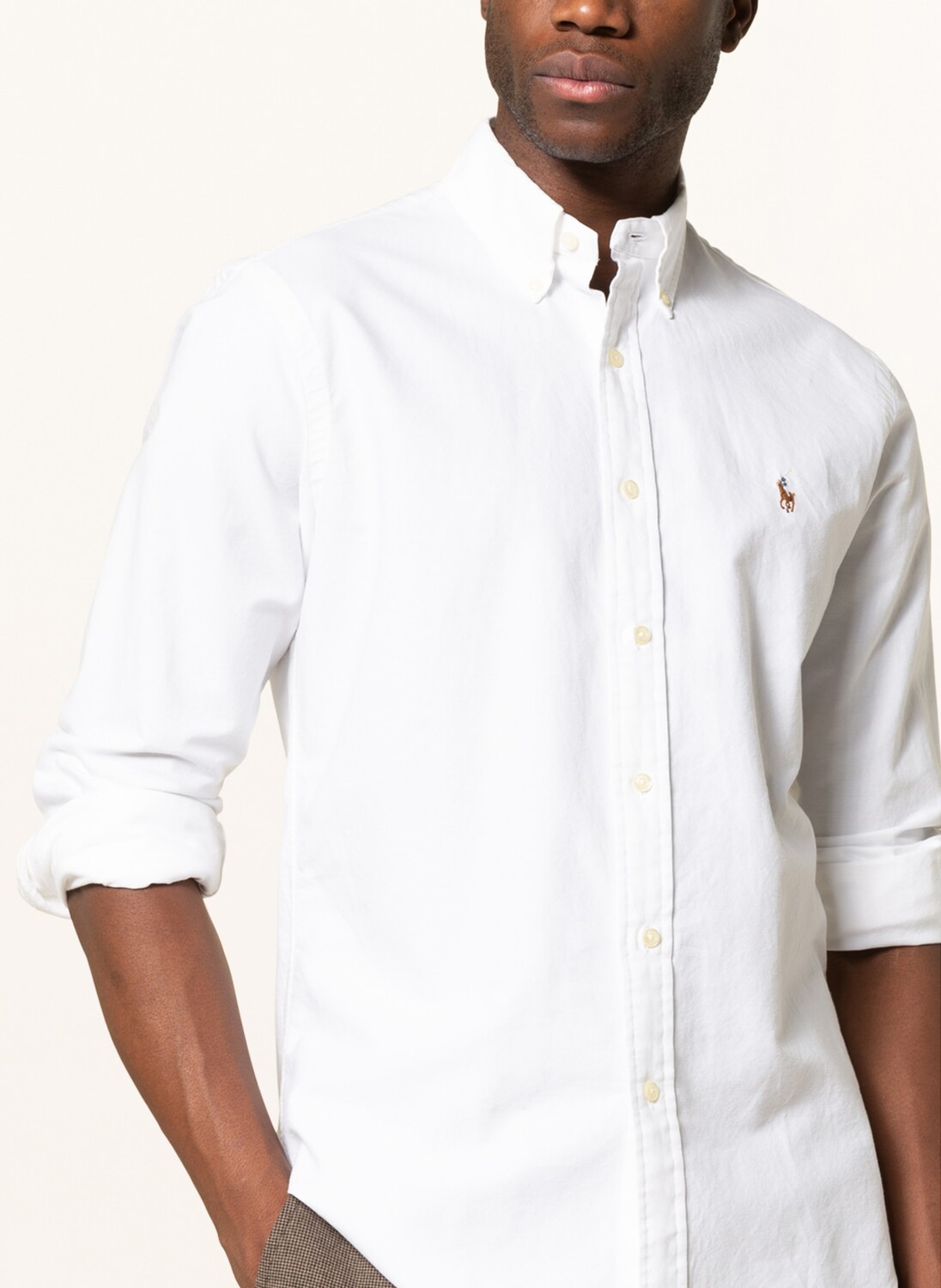 Рубашка POLO RALPH LAUREN Custom Fit, белый — фото 4