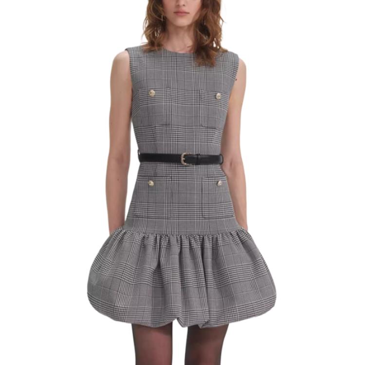 

Женское платье без рукавов Self Portrait Self-portrait, серый