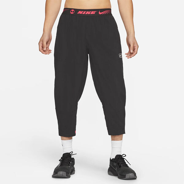 Брюки men's sport clash casual fitness training sports cropped pants/trousers black Nike, черный — фото 3