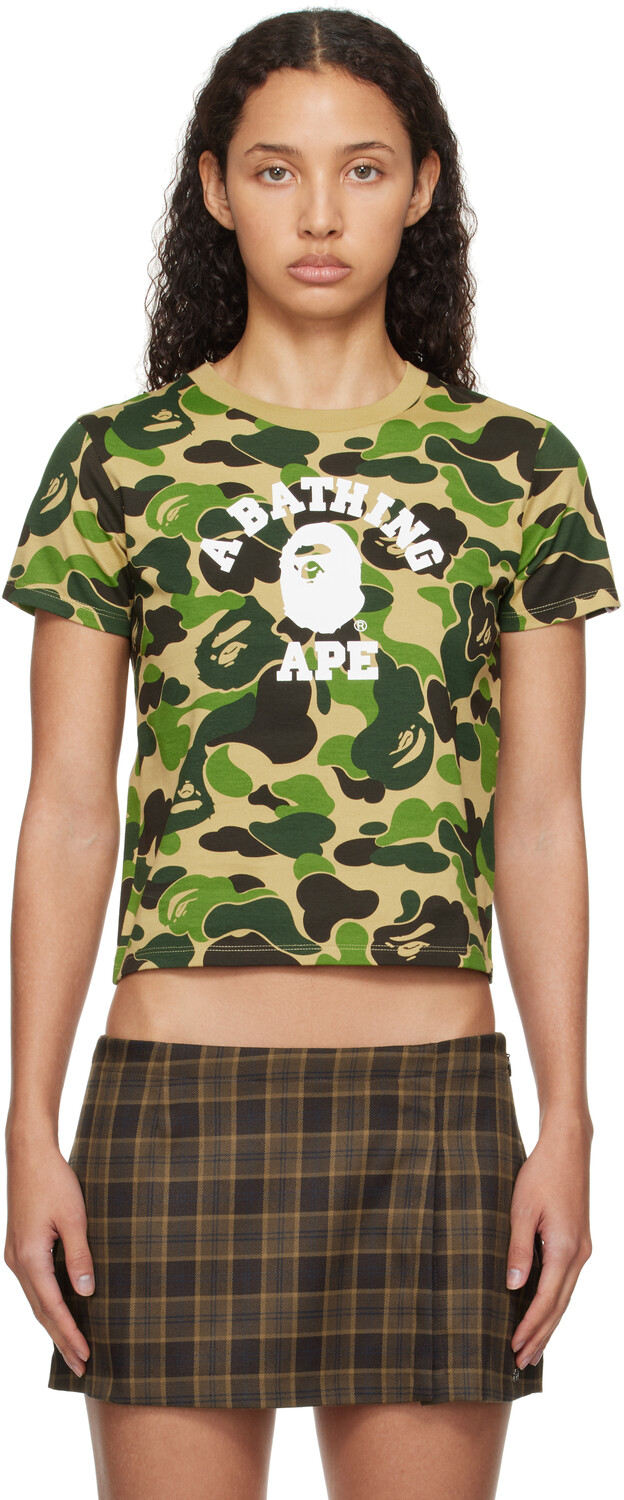 

Футболка ABC Camo Mini цвета хаки BAPE