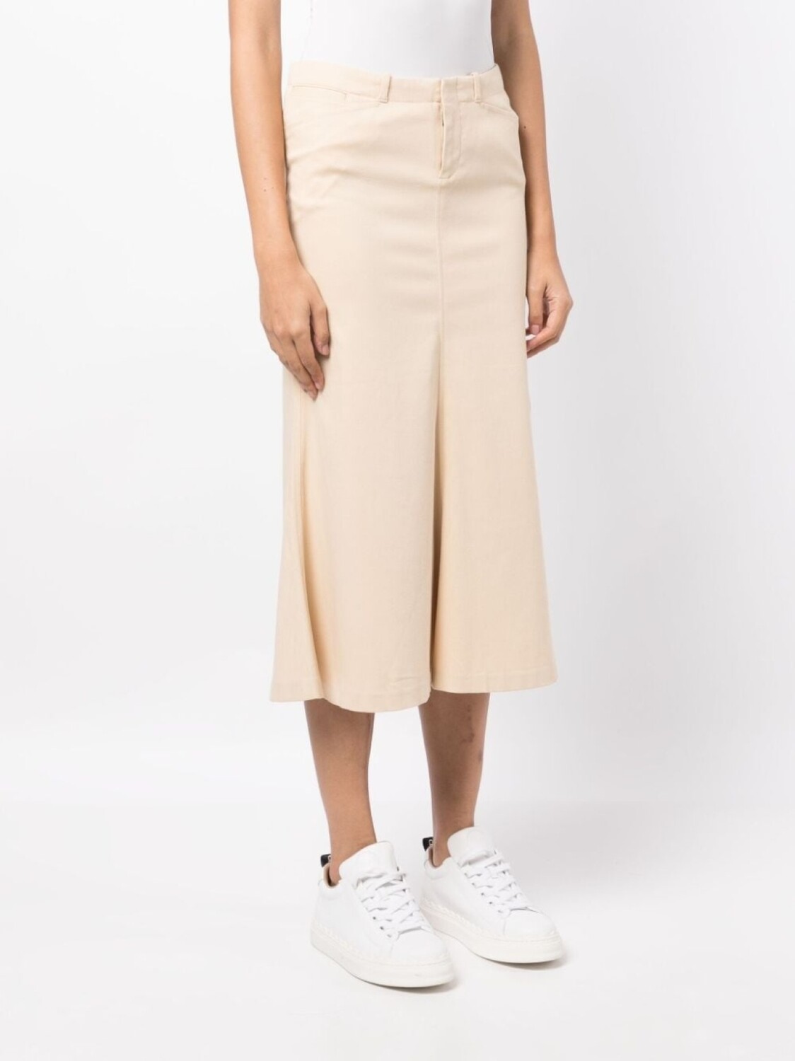 Юбка миди с заниженной талией Ralph Lauren Collection, коричневый — фото 3