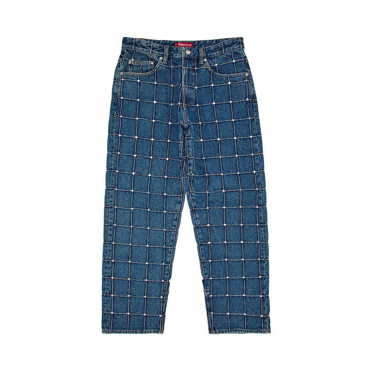 

Джинсы Supreme Studded Seam Loose Fit Jean, Blue