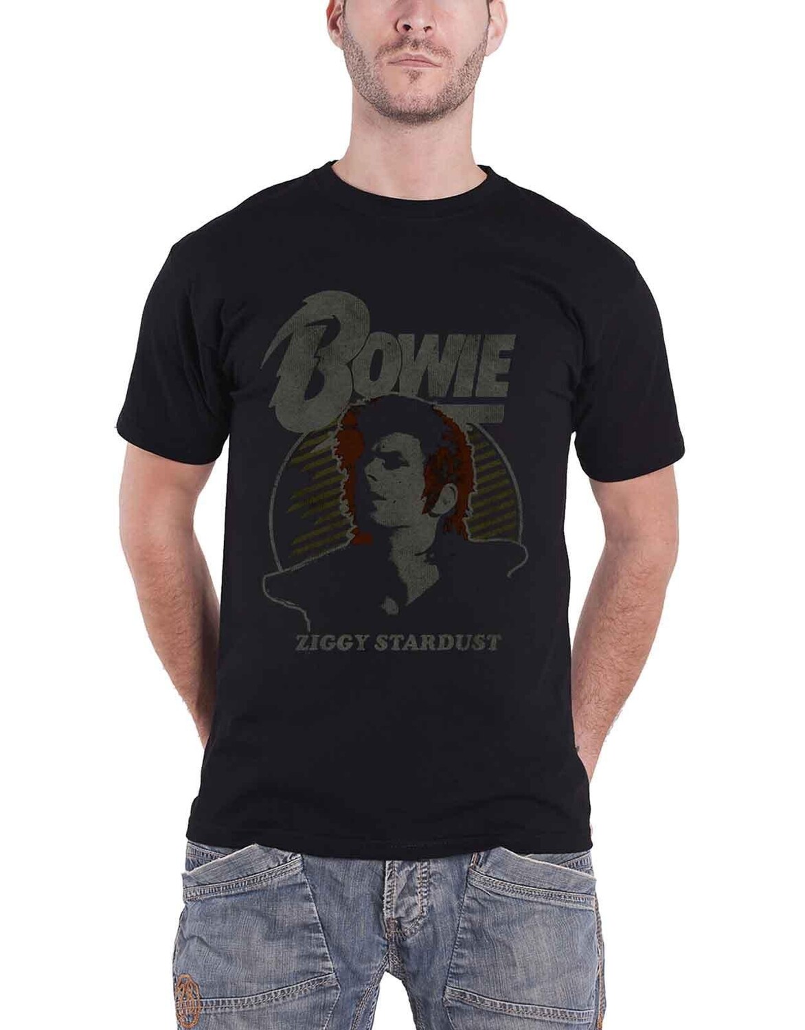 

Винтажная футболка Ziggy Stardust David Bowie, черный