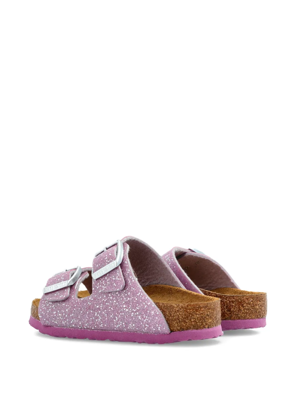 Детские сандалии Arizona из материала Birko-flor Birkenstock Kids, розовый — фото 4