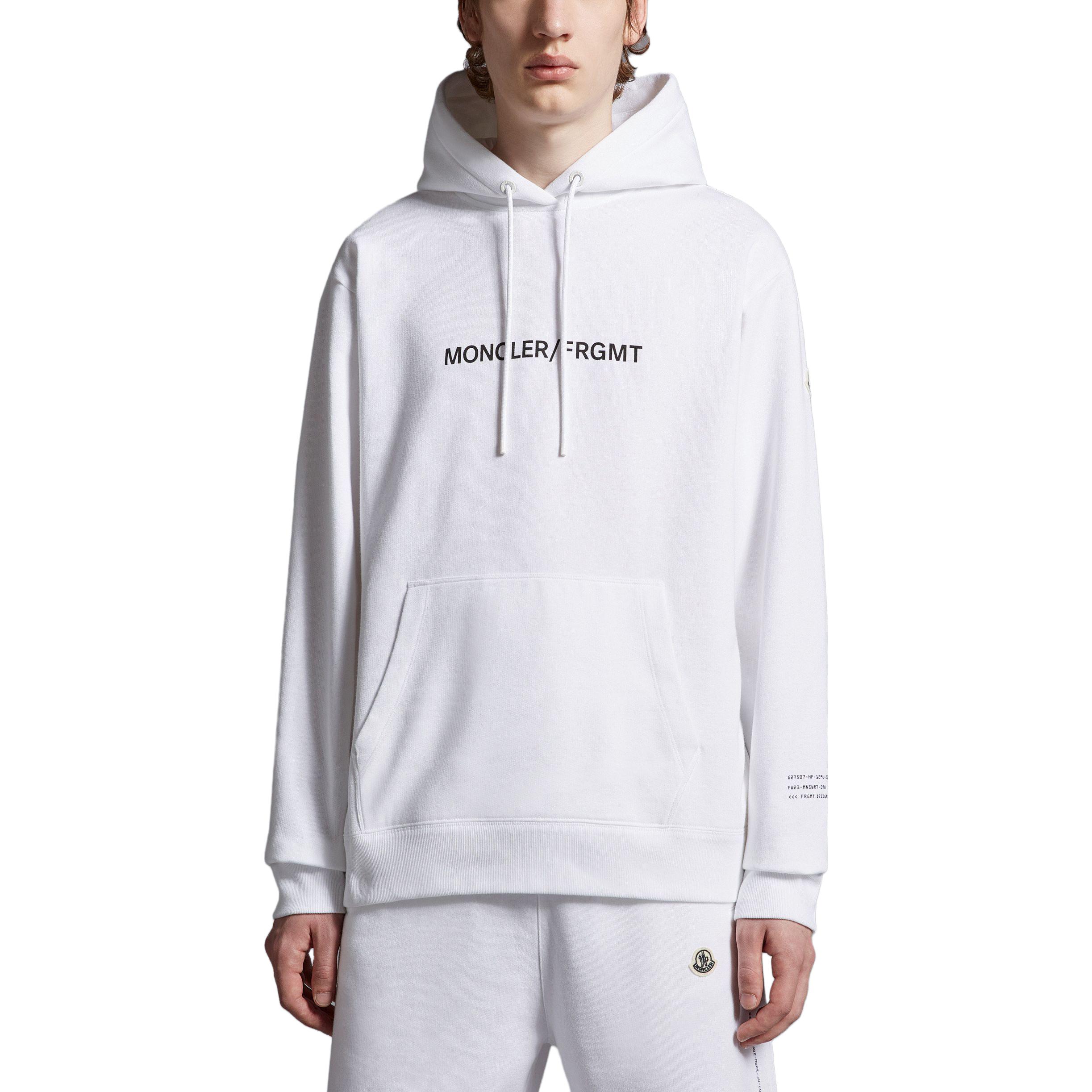 Футболка Fragment Design X FRGMT совместный выпуск SS23 унисекс Moncler Белая — фото 3