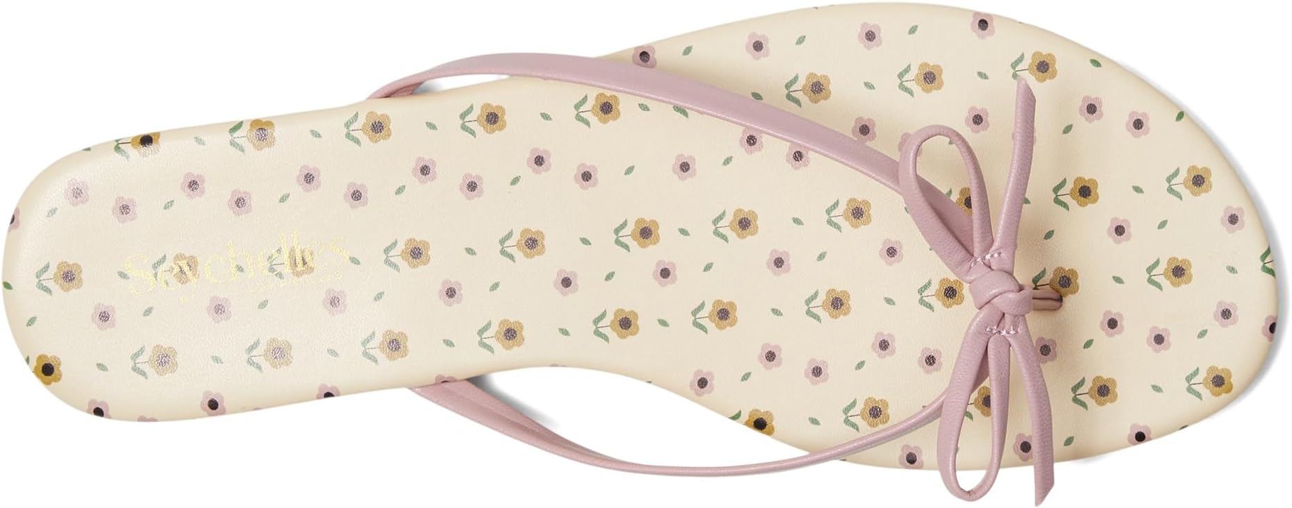 Сандалии Seychelles Wish List Print V Leather Sandal, цвет Pink Floral — фото 2