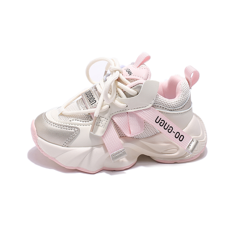 

Дышащие низкие повседневные туфли для увеличения роста для детей Kakabu, розовый