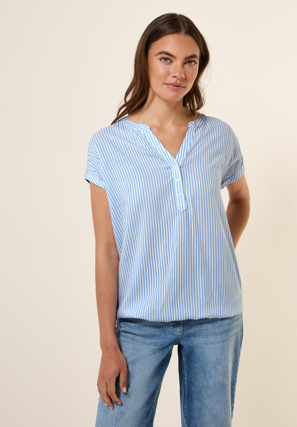 

Блуза GESTREIFTE KURZARM Cecil, синий