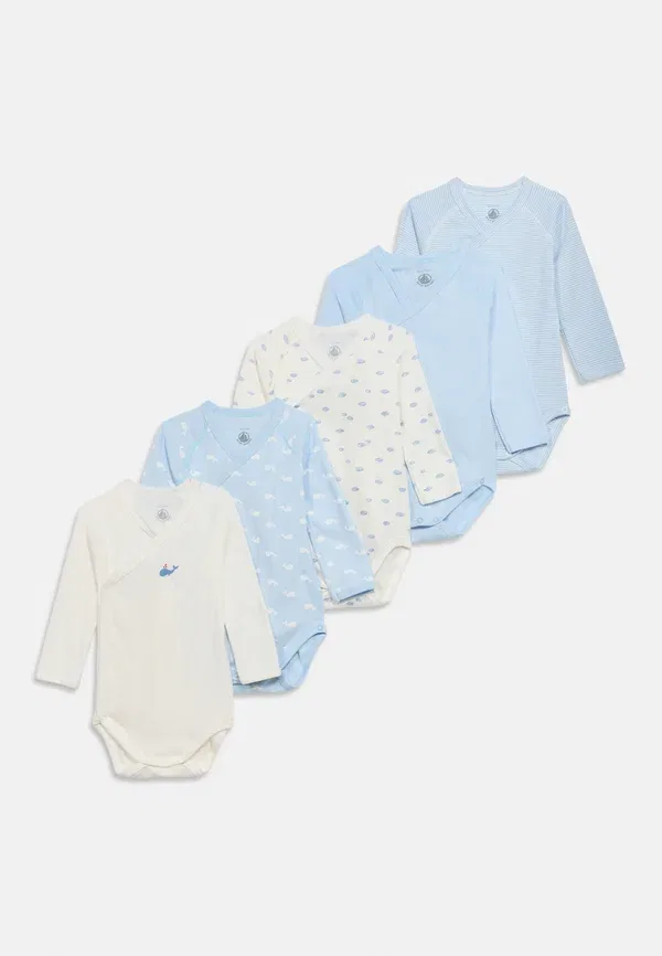 Набор из 5 боди Petit Bateau, разноцветный — фото 2