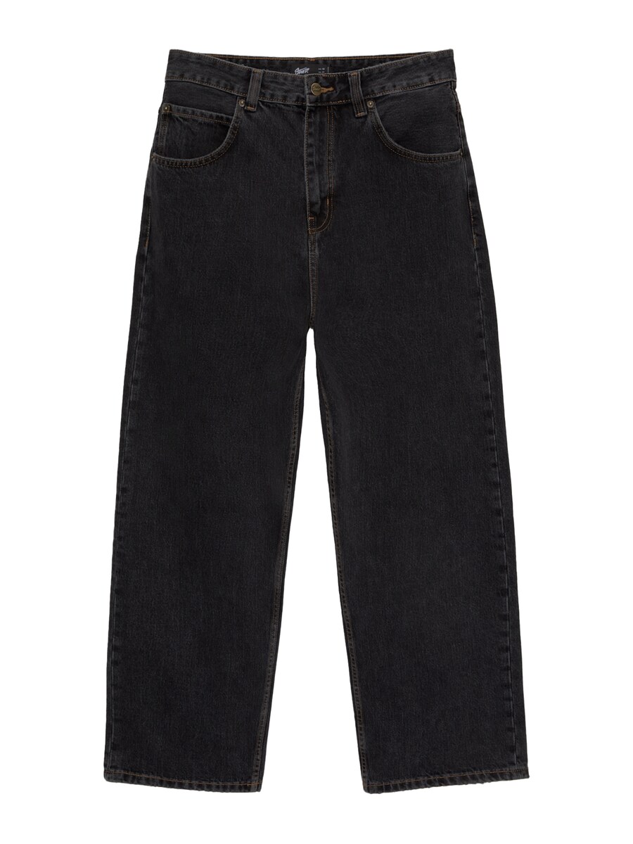 

Джинсы свободного кроя Pull&Bear, черный деним