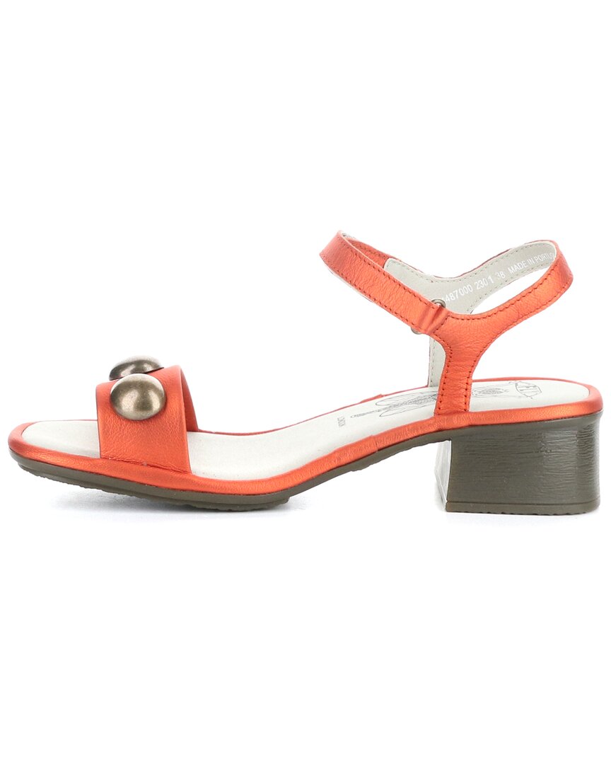FLY London Exie Leather Sandal, красный — фото 2