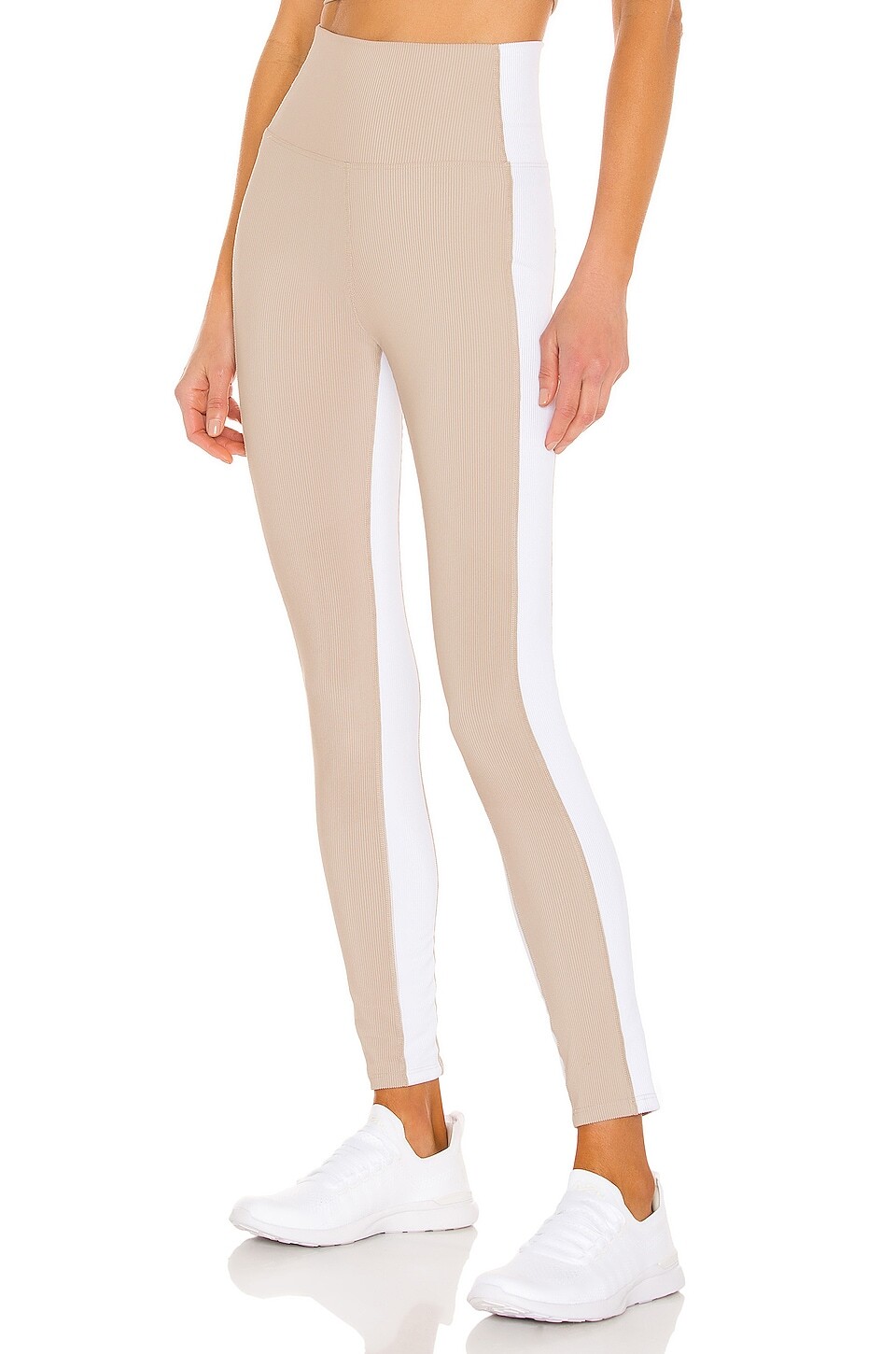 

Леггинсы BEACH RIOT Colorblock, цвет Taupe & White