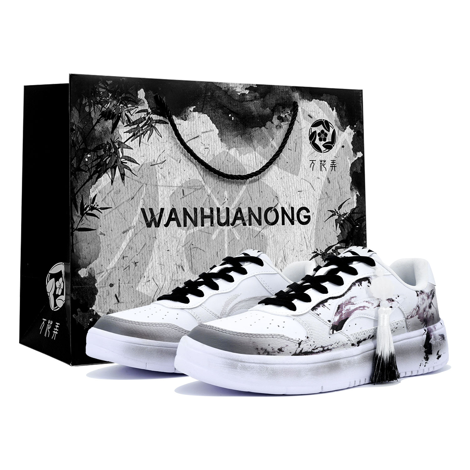 

Лининг понтонные лодки противоскользящие износостойкие низкие кеды для скейтбординга мужские белый черный