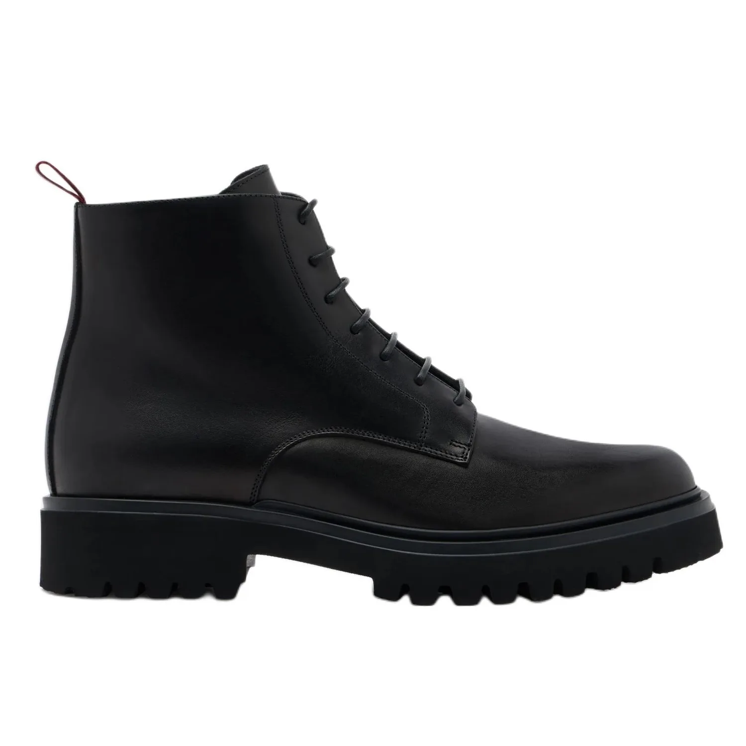 BALLY Кожаные короткие армейские ботинки Onyce мужские черные — фото 3