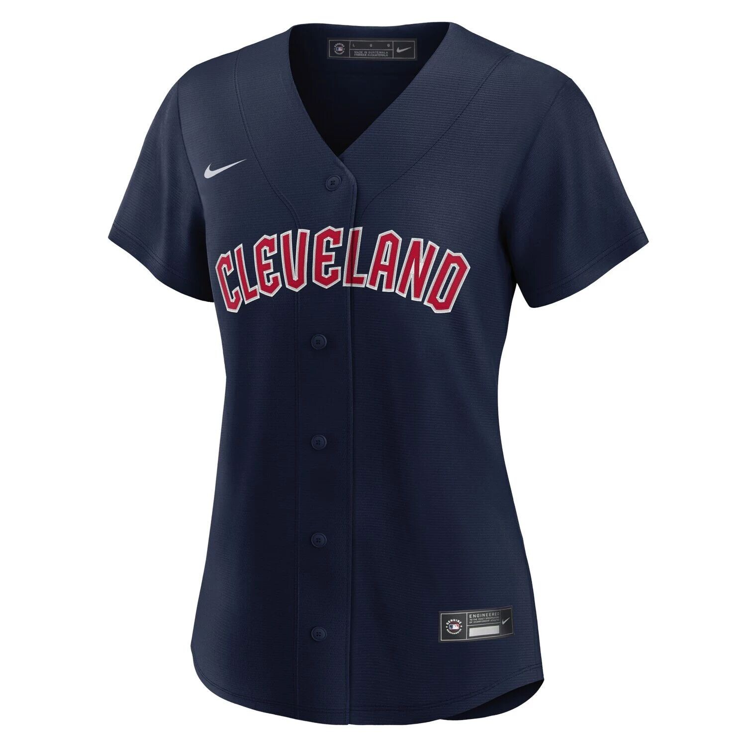Женская альтернативная официальная копия темно-синего джерси Nike Cleveland Guardians Nike — фото 2