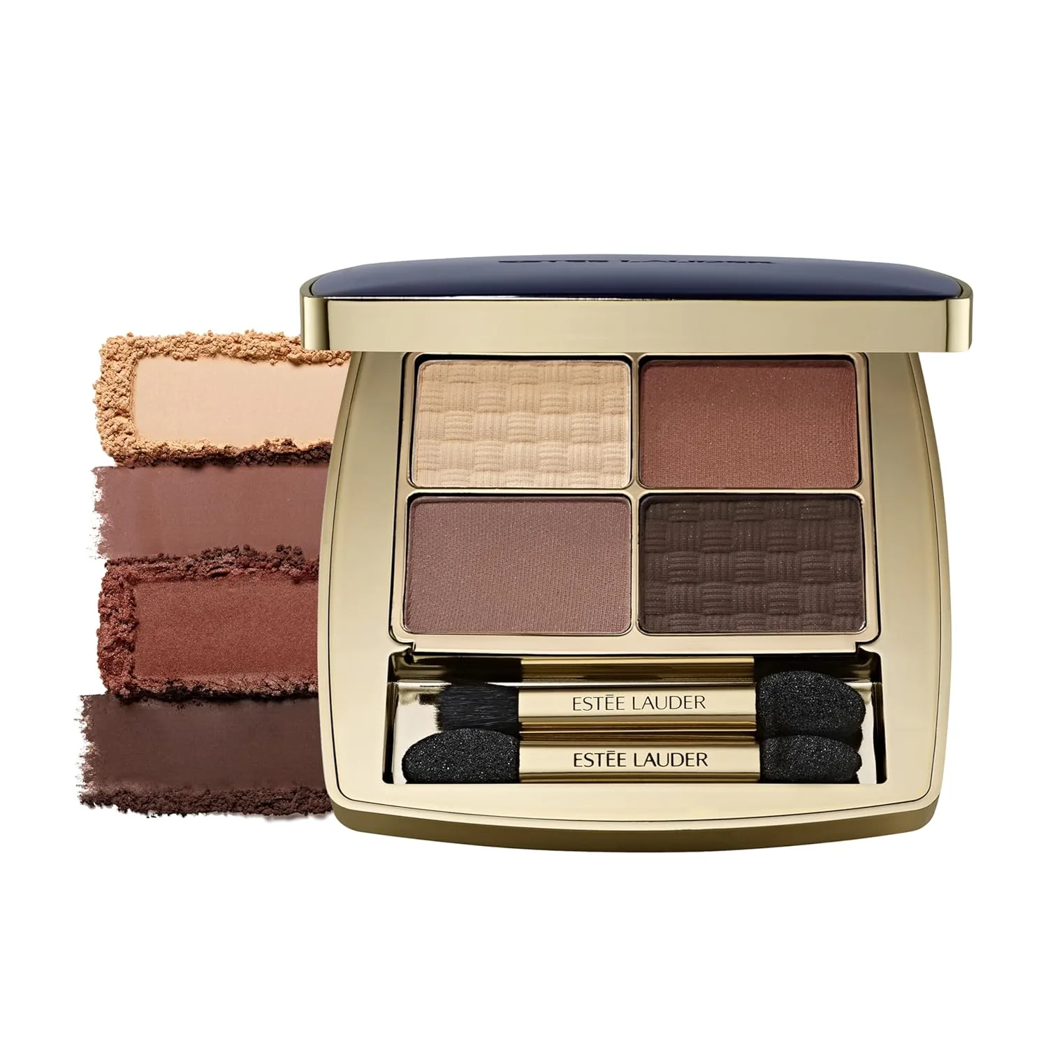 Палетка теней для век Estée Lauder The Essential Eyeshadow Quad Long-Lasting Palette | Shape, Sculpt, Magnify, 0.14 унции, Gallery Hop - Neutral: pale cream (matte), soft beige (matte), warm camel brown (matte) and rich brown (matte)