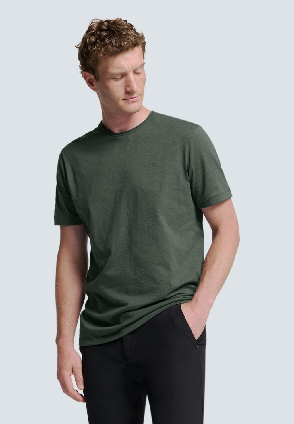 

Базовая футболка TIMELESS ROUND NECK NO EXCESS, цвет Dark Steel