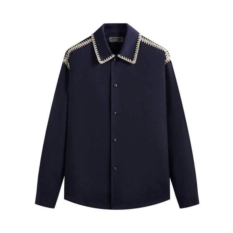 

Рубашка Kith Crochet Detail Apollo Shirt, Nocturnal