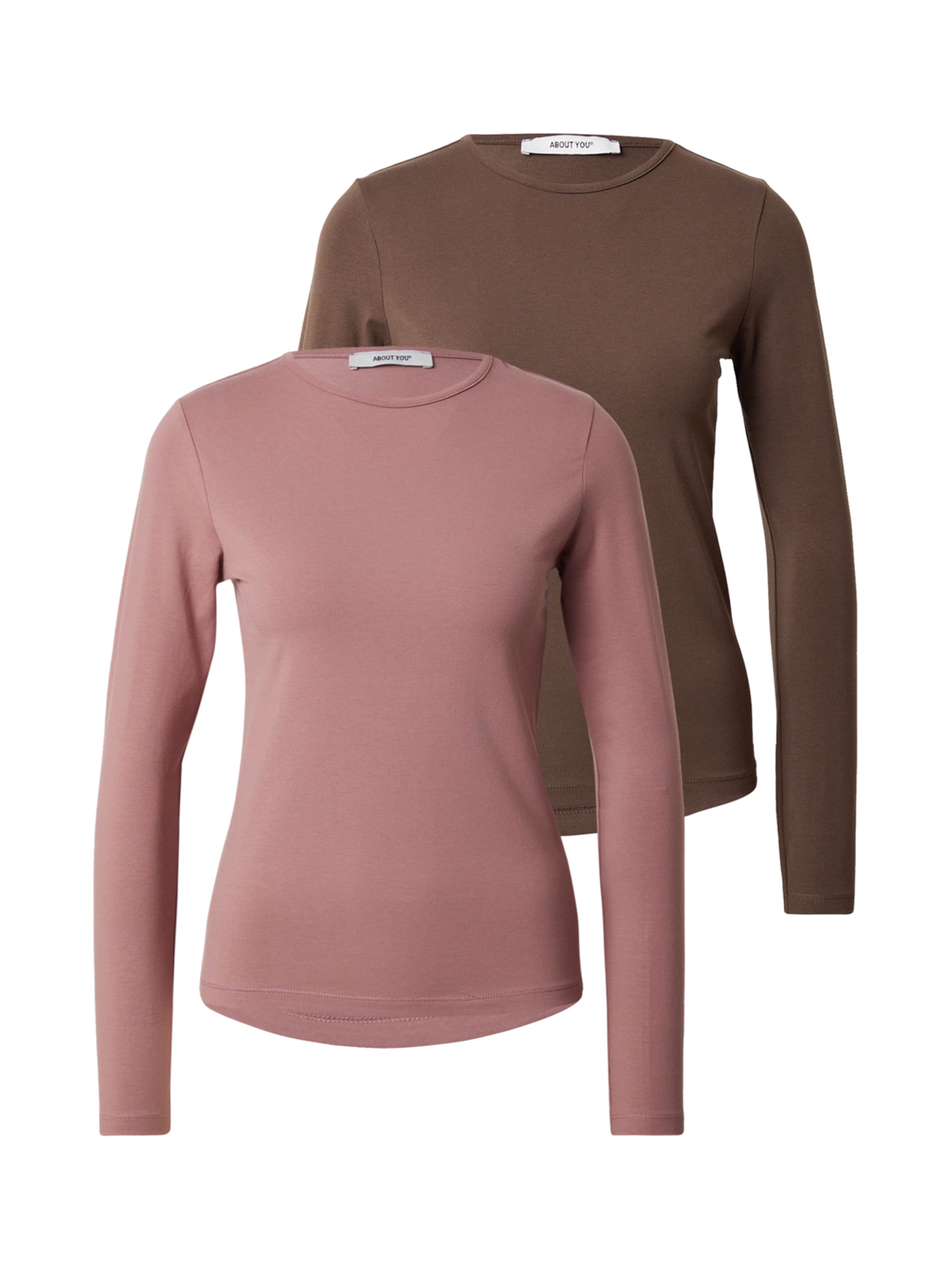 

ABOUT YOU Лонгслив 'Layla' в цвете коричневый, приглушенный розовый