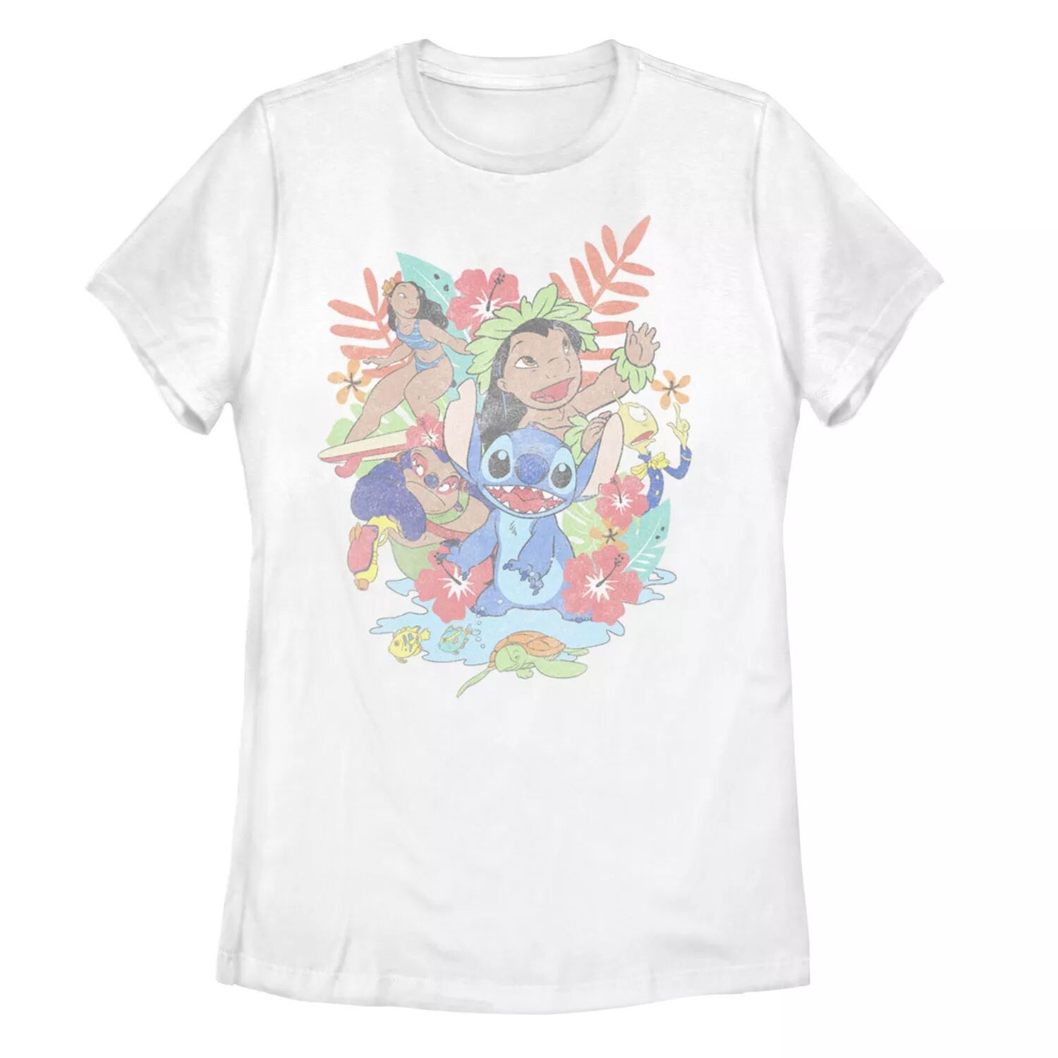 

Футболка с рисунком персонажей Disney Lilo & Stitch для юниоров Licensed Character